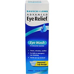 Bausch & Lomb Advanced Eye Relief Eye Wash, 4-Ounce Bottles (Pack of 6)
