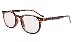 Eyekepper Vintage Computer Glasses-Anti-reflective,Anti-glare,Clear Lens,Uv Protection Men Women Tortoise