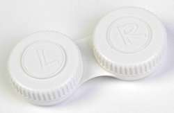 Flents Deluxe Contact Lens Case for Hard or Soft Lenses