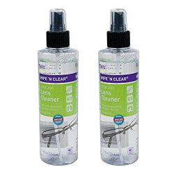 Flents Wipe ‘n Clear Spray Lens Cleaner-8 oz, 2 pack