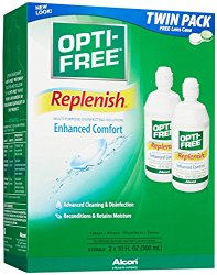 Opti-Free Replenish Multi-purpose Disinfecting Solution, 10-Ounce (Pack of 2)