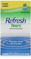 Refresh Tears Lubricant Eye Drops 15 Milliliter (2 Bottles)