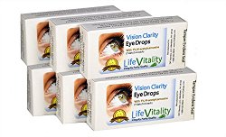 Vision Clarity Carnosine Eye Drops, 6 Box Discount, 22.95 Each, 2 Vials per box, 60 ml Total