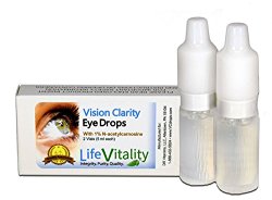 Vision Clarity Carnosine (NAC) Eye Drops, 2 Vials per box each 5 ml, Dry Eye, more