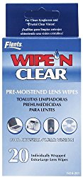 Flents Wipe ‘n Clear Pre-Moistened Lens Wipes-20 ct