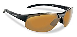 Flying Fisherman Maverick Polarized Sunglasses (Matte Black Frame, Amber Lenses)