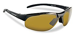 Flying Fisherman Maverick Polarized Sunglasses (Matte Black Frame, Yellow-Amber Lenses)