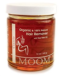 Moom Organic Hair Removal with Tea Tree Refill Jar, 12 Ounce