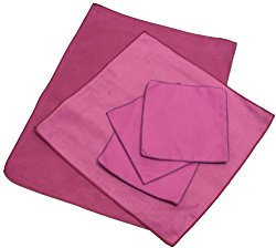 Opti Polishing Cloths: Pkg of 5 – One 16″ x 12″, one 12″ x 12″ and three 6″ x 6″ – Wine