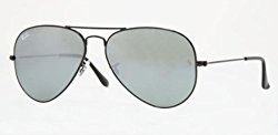 Ray Ban RB3025 Aviator Sunglasses-002/40 Black (Crystal Gray Mirror Lens)-55mm