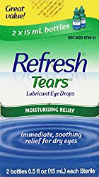 Refresh Tears Lubricant Eye Drops for Mild to Moderate Dry Eyes, Economy Size, 1 Fluid Ounce (30 ml)