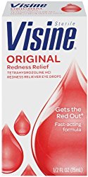Visine Redness Reliever Eye Drops for Redness Relief, Original, 0.5 fl oz