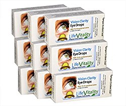 Vision Clarity Carnosine Eye Drops, 9 Box Discount, 21.95 Each, 2 Vials per box, 90 ml Total