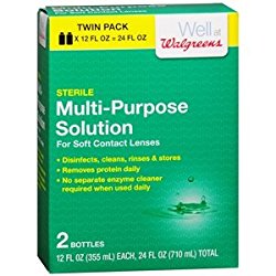 Walgreens Multi-Purpose Contact Lens Solution, 2 ea