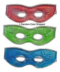 1 Soothing Therapeutic Gel Eye Mask Hot Or Cold with Adustable Strap Random Color Shipped