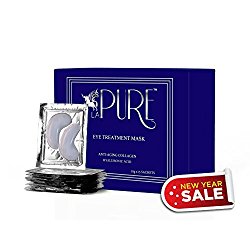 (15 Pairs) LA PURE Luxury Collagen Eye Mask, Premium Anti Aging Products with Hyaluronic Acid, Collagen, Moisturizer for Under Eye Wrinkles, Puffy Eyes. Gifts for Men and Women.