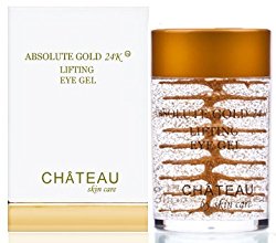 Absolute Gold 24K Lifting Eye Gel – 24 KARAT GOLD, SILK PEPTIDES and HYALURONIC ACID. 1 fl.oz-30 ml. (Fragrance Free, Cruelty Free, Paraben Free, Petroleum Free.)