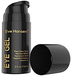 Brilliant EYE GEL by Eve Hansen. Gentle yet Effective for Dark Circles, Puffiness, Wrinkles – SEE RESULTS OR – 100% Vegan and Lightweight Cream with Organic & Natural Anti-Aging Ingredients