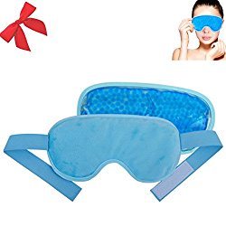 FoMI Gel Bead Eye Mask. Cold Therapy. Dual Sided For Perfect Temperature. Ultimate Comfort.