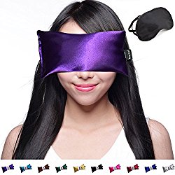 Happy Wraps Hot Cold Lavender Eye Pillow with Eye Mask for Sleep, Amethyst