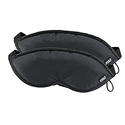 Lewis N. Clark Comfort Eye Mask With Adjustable Straps Blocks Out All Light ,  Black,  One Size