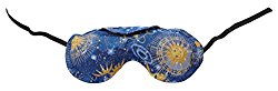 Nature’s Approach Aromatherapy Lavender Eye Pillow with Satin Backing Herbal Pack, Celestial Indigo