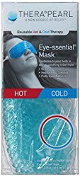 TheraPearl TP-RE1 Reusable Hot & Cold Therapy Eye-ssential Mask, 9 x 2.75-Inch