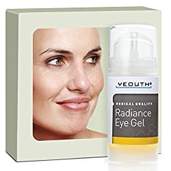 YEOUTH Eye Gel Cream for Anti Aging, Wrinkle Cream, Dark Circles, Puffy Eyes, Eye Bags, Crows Feet, with Hyaluronic Acid Serum and Tripeptide – 100% Guaranteed