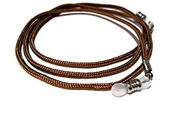 ATLanyards Chocolate Brown Eyeglass Cord, Eyeglass Chain Holder, Clear Pieces 346