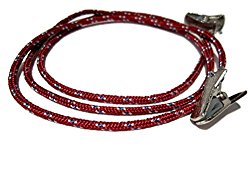 ATLanyards Maroon Paracord Eyeglass Holder with Clips, Clip Eyeglass Lanyard Chain, Clip 308