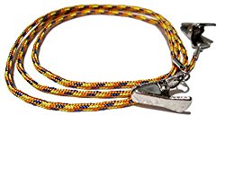 ATLanyards Orange Yellow Blue Paracord Eyeglass Holder with Clips, Clip Eyeglass Cord, Clips 327