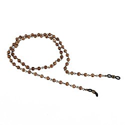 BESTOYARD Eyeglass Chain Wood Round Bead Eyeglass Sunglass Chain Neck Strap Cord Holder