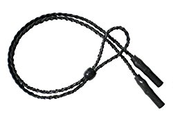 Braided Leather Sport Eyeglass and Sunglass Keeper Retainer Strap (Unisex)