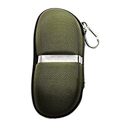 Brave Tour Unisex Large Protective Hard Carrying Case for Oversized Sunglasses Eyeglasses (ArmyGreen)