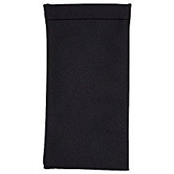 Eyeglass Pouch, Glasses Sleeve With Squeeze Top Closure – Slip In Case & Holder For Sunglasses, Eyewear & Frames For Men, Women & Kids -Black- By OptiPlix