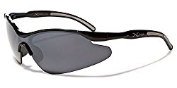 Kids AGE 3-12 Sports Half Frame Cycling Baseball Sport Sunglasses – Black