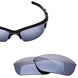 LenzFlip Oakley Half Jacket 2.0 Lens Replacement – Gray Polarized with Chrome Mirror Lenses