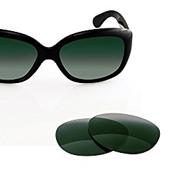 LenzFlip Ray-Ban Jackie Ohh RB4101 (58mm) Replacement Lenses – G15 Green Polarized