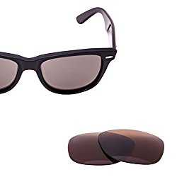 LenzFlip RayBan Original Wayfarer RB2140 (Size 50mm) Replacement Lenses – Brown Polarized