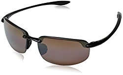 Maui Jim Unisex Ho’okipa Gloss Black/HCL Bronze Lens