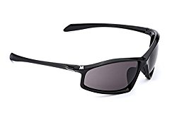 MORR ARRISTOTLE Z65 Sport Sunglasses with Polarized Lenses for Mountain Biking, Cycling, Motorcycle, Shooting, Climbing (Gray Polarized Lens / Black Frame)