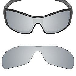 Mryok Replacement Lenses for Oakley Antix Sunglasses – Rich Options (Silver Titanium Non-polarized, 0)