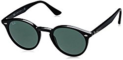 Ray-Ban INJECTED MAN SUNGLASS – BLACK Frame GREY GREEN Lenses 49mm Non-Polarized