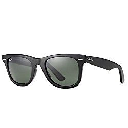 Ray-Ban WAYFARER – BLACK Frame CRYSTAL GREEN Lenses 54mm Non-Polarized