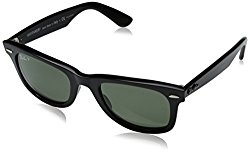 Ray-Ban WAYFARER – BLACK Frame CRYSTAL GREEN POLARIZED Lenses 50mm Polarized