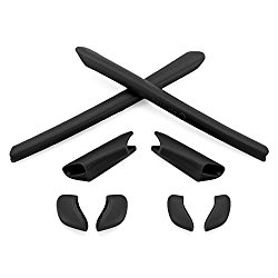 Revant MaxGrip Temple Sleeve/Nose Pad Kit for Oakley Half Jacket – Black