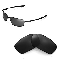 Walleva Replacement Lenses for Oakley Splinter Sunglasses – Multiple Options Available (Black – Polarized)