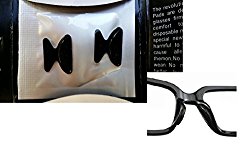 AM Landen 1.8mm 5 Pairs Black Non-slip Silicone Nose Pads for Eyeglasses