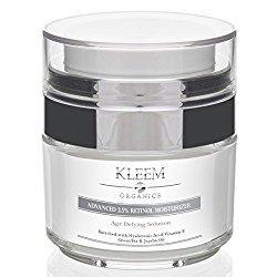 Anti Aging Retinol Moisturizer Cream for Face and Eye Area with Hyaluronic Acid & Green Tea. Best Day and Night Anti Wrinkle Cream for Women and Men – Results in 5 Weeks Guaranteed