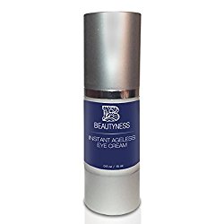 Instant Ageless Eye Cream – Anti Wrinkle Cream, Removes Under Eye Puffiness, Expression Line, & Dark Circles. Disappear Before Your Eyes In Less Than 5 Minutes.